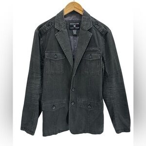 Pop Icon Clothing Buckle Cotton Twill Military Utility Field Jacket Casual S